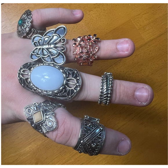 Set of 7 Paparazzi Rings - Picture 2 of 4